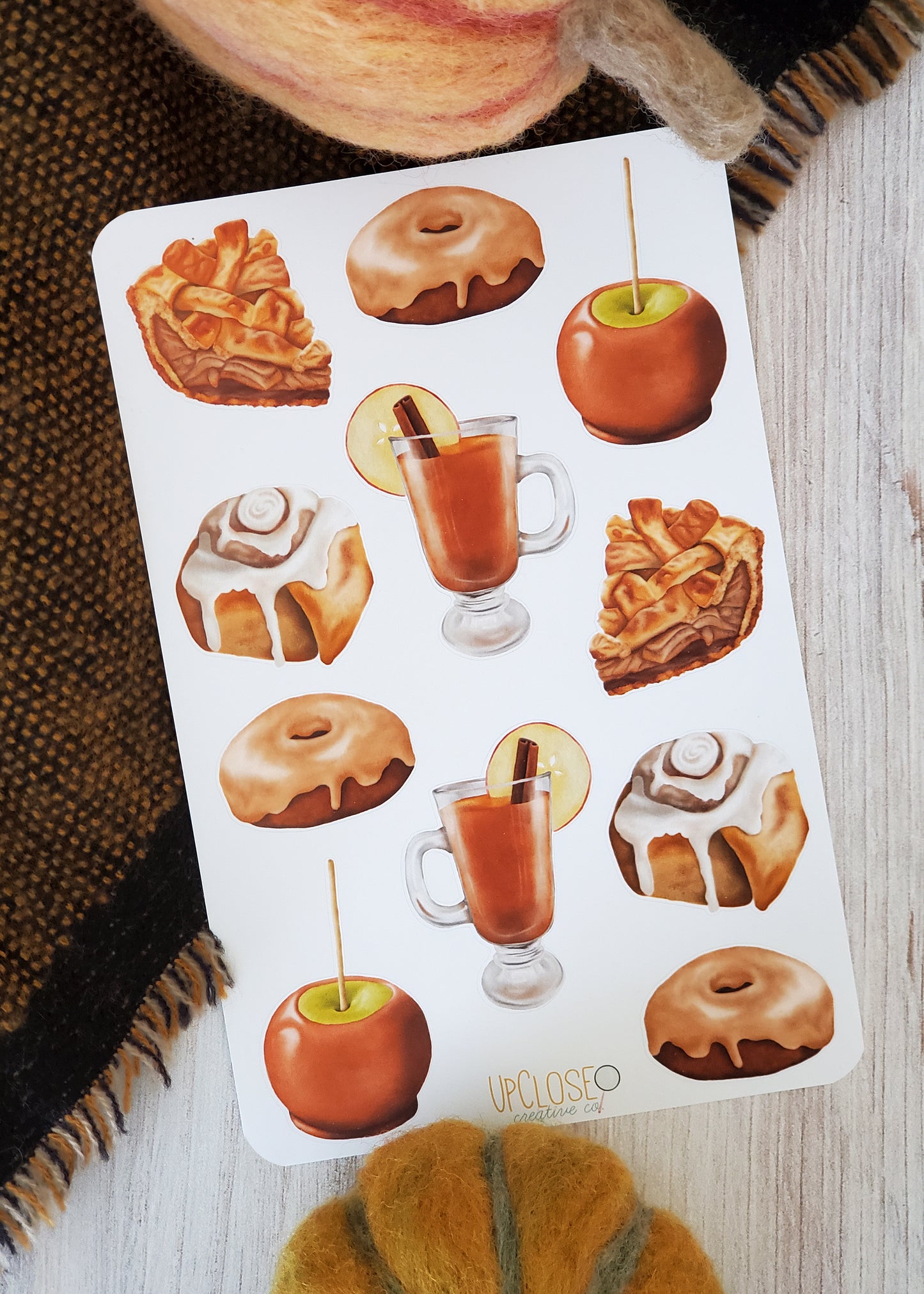 Fall Treats Journaling & Scrapbook Sticker Sheet