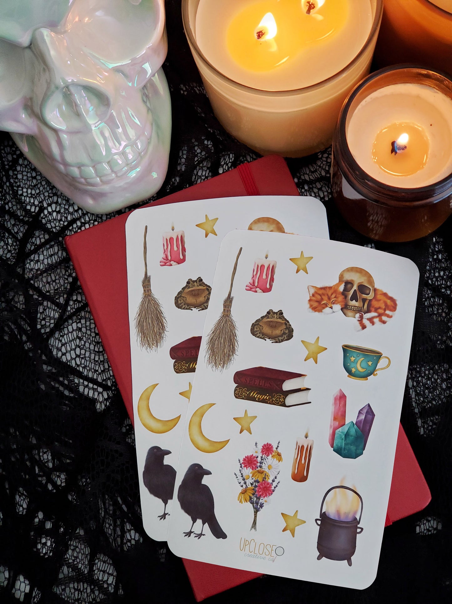 Witch's Cottage Journaling & Scrapbook Sticker Sheet